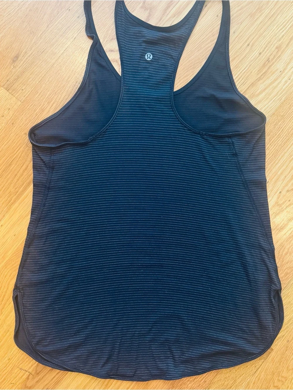 Lululemon Black Striped Racerback Tank, Sz 8